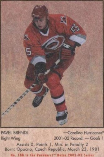 2002-03 In the Game Parkhurst Retro - Pavel Brendl #188