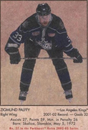 2002-03 In the Game Parkhurst Retro - Ziggy Palffy #27