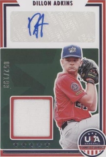 2022 Panini USA Baseball Stars & Stripes - Dillon Adkins #SSS-DA1