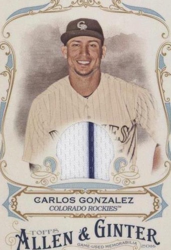 2016 Topps Allen & Ginter - Carlos Gonzalez #FSRA-CGO