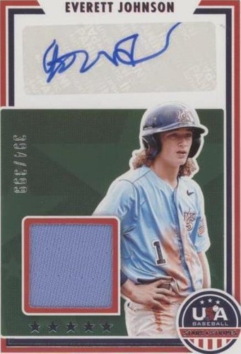 2022 Panini USA Baseball Stars & Stripes - Everett Johnson #SSS-EJ