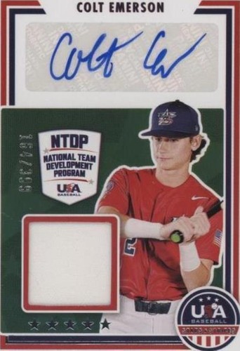 2022 Panini USA Baseball Stars & Stripes - Colt Emerson #SSS-CE