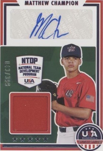 2022 Panini USA Baseball Stars & Stripes - Matthew Champion #SSS-MC