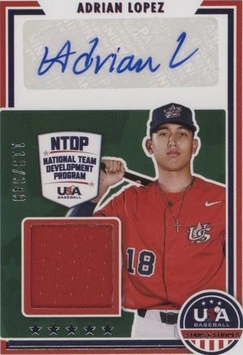 2022 Panini USA Baseball Stars & Stripes - Adrian Lopez #SSS-AL