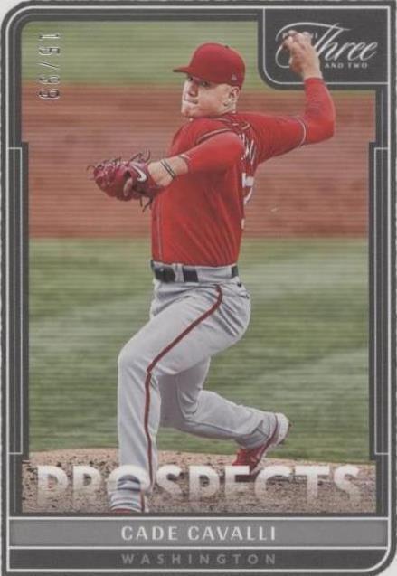 2022 Panini Three and Two - Cade Cavalli #P-40