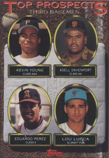 1993 Topps - Adell Davenport Eduardo Perez Kevin Young #494