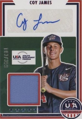 2022 Panini USA Baseball Stars & Stripes - Coy James #SSS-CJ1