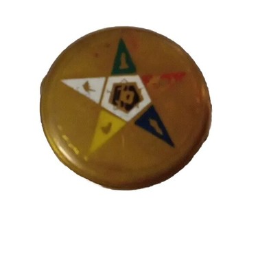 EASTERN STAR COMPACT POWDER ORDER OF EASTERN STAR OES MASONIC AMERICAN 3.5 IN