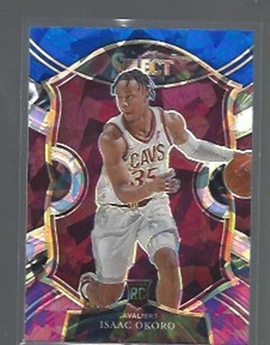 ISAAC OKORO 2020-21 PANINI SELECT CRACKED ICE PRIZM ROOKIE RC #65