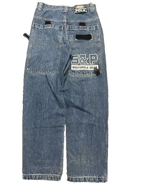 Southpole jeans, vintage baggy pants, 90s hip hop, 1990s