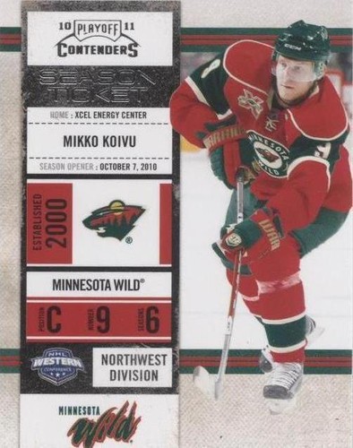2010-11 Panini Playoff Contenders - Mikko Koivu #69