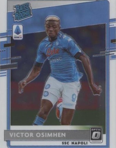 2020 Victor Osimhen Topps Aqua Prizm RC
