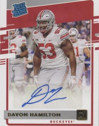 2020 Panini Chronicles Draft Picks Davon Hamilton #5