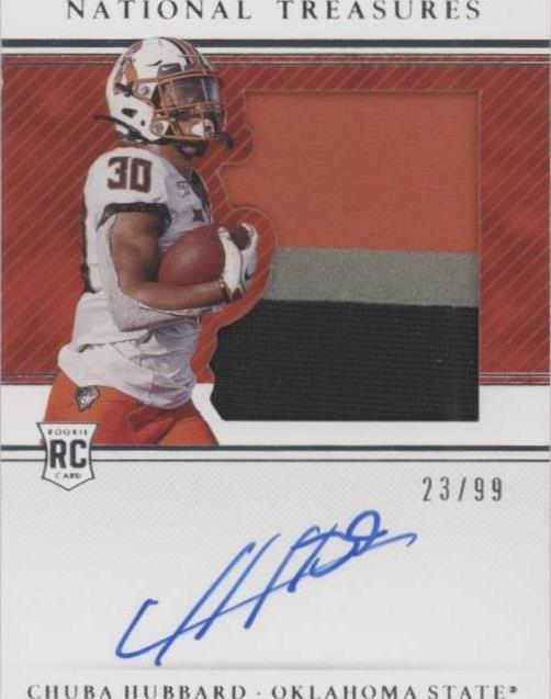 2021 Panini National Treasures Collegiate Chuba Hubbard #117