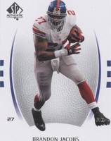 2007 SP Authentic Brandon Jacobs #8