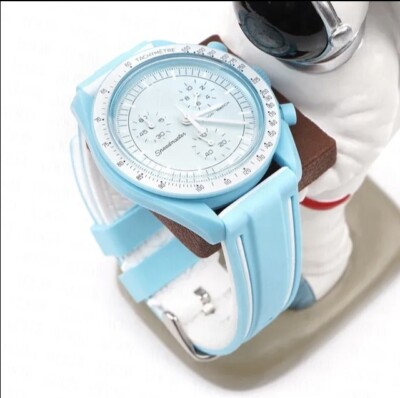 Moonswatch Rubber Watch Strap for Mission To Uranus OMEGA X SWATCH SPEEDMASTER