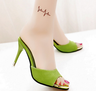 High heeled slippers uk sale