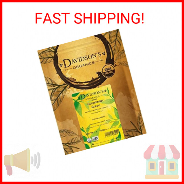 Davidson's Organics, Gunpowder Green, Loose Leaf Tea, 16-Oun