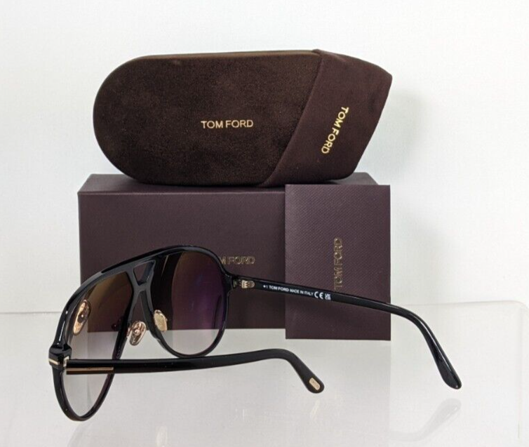 Pre-owned Tom Ford Brand Authentic  Sunglasses Ft Tf 1061 01b Bertrand - 02 Tf1061 64mm In Gray
