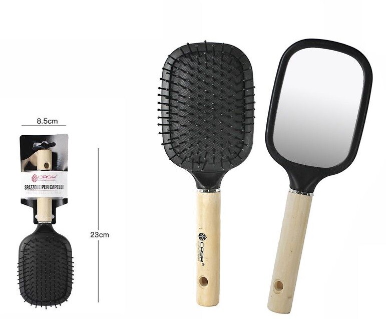 Spazzola Pneumatica Con Specchio Acconciatura Capelli Professionale 58454 dfh