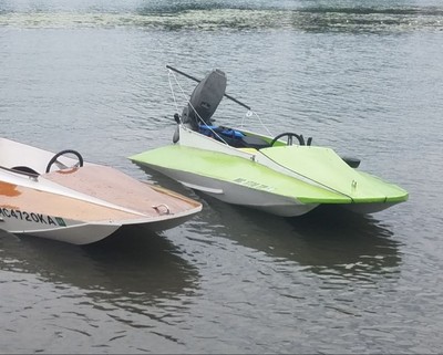 Glen-L Tunnel Mite Hull Hydroplane Race Boat Mercury 25HP