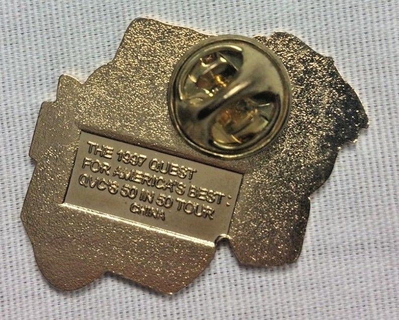 1997 QVC America's Best Tour 50 in 50 Wisconsin Collectible Pin Dairy Cow Cheese