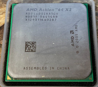 AMD Athlon 64 X2 4600+ ADO4600IAA5CU 2.4GHz 2 x 512KB Socket AM2 65W Processor