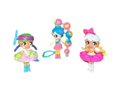 Fashion Fidgets Fashion Figure Doll Lot of 3 Different NEW Sensory Figures