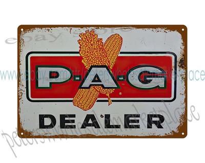 PAG Dealer farm seed corn metal tin sign plaque wall decor living rooms