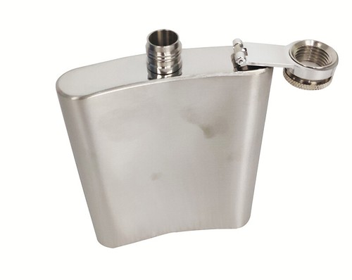 12 oz Stainless Steel Alcohol Pocket Flask Portable Whiskey Flask with Funnel