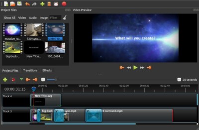 Open Shot 2022 Video Editing Production Software USB FFMeg for Win 7 8 10 11 MAC