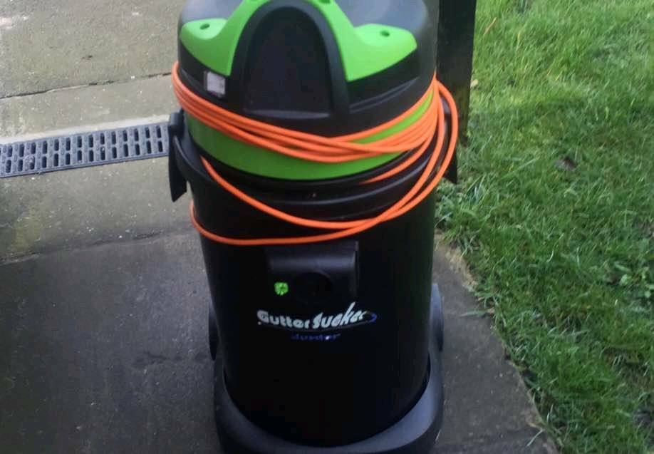 Gutter cleaning vac system and inspection camera in Warrington