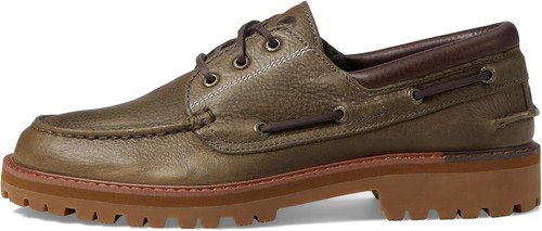 Pre-owned Sperry Men's Authentic Original 3-eye Lug Boat Shoe In Olive