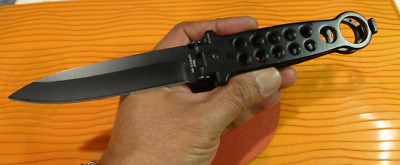 Huge Unique Design Unbranded Spearpoint Tri Fold Solid Locking Knife-NOS!!