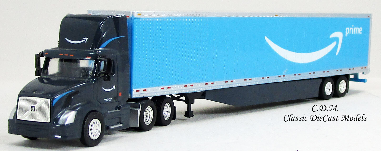 Volvo 300 Day Cab Amazon Prime W 53 Trailer Ho 1 87 Scale Tns147