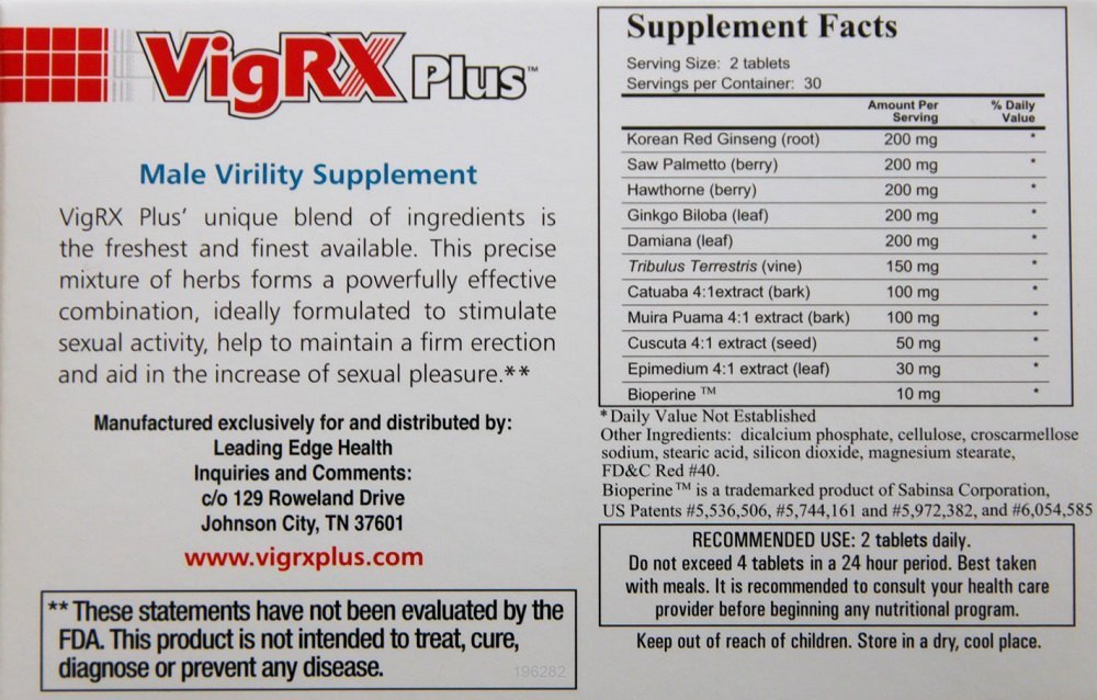 VIGRX PLUS: LEADER IN MALE LIBIDO BOOSTING 60 TABLETS
