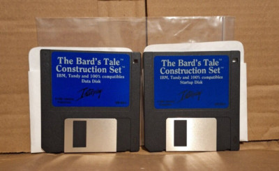Bard's Tale Construction Set (PC, 1991) - 3.5'' Floppy Disks Only - Tested