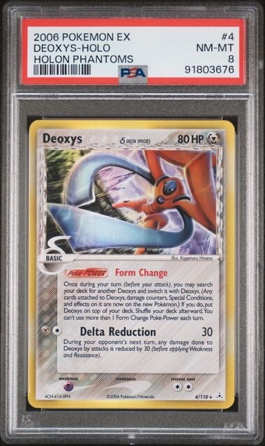 ポケモンカードゲーム Deoxys EX Holon Phantoms 4/110 2006 POKEMON EX HOLON PHANTOMS 4/110 DEOXYS-HOLO PSA 8 | eBay