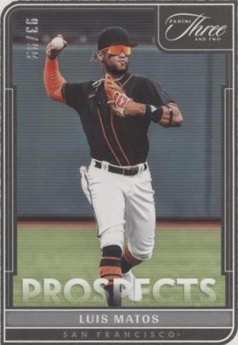2022 Panini Three and Two - Luis Matos #P-43