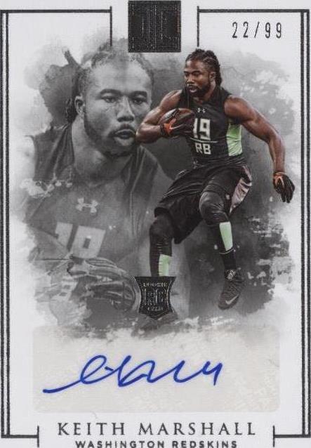 2016 Panini Impeccable Keith Marshall #134