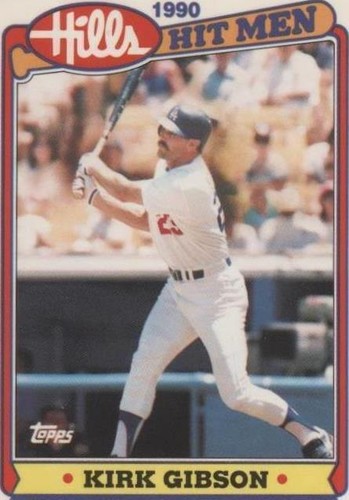 1990 Topps Hills Hit Men - Kirk Gibson #25