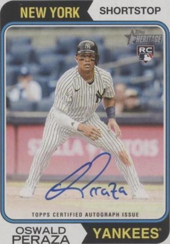 2023 Topps Heritage - Oswald Peraza #ROA-OPE