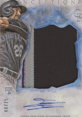 2017 Topps Inception - David Dahl #IAJ-DD