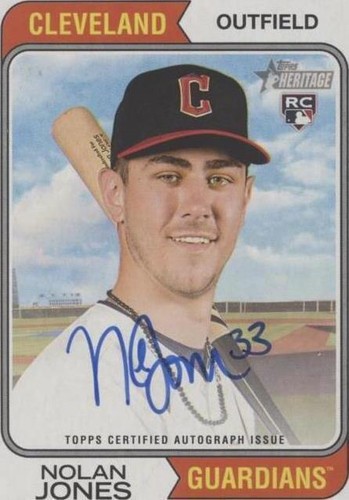 2023 Topps Heritage - Nolan Jones #ROA-NJ