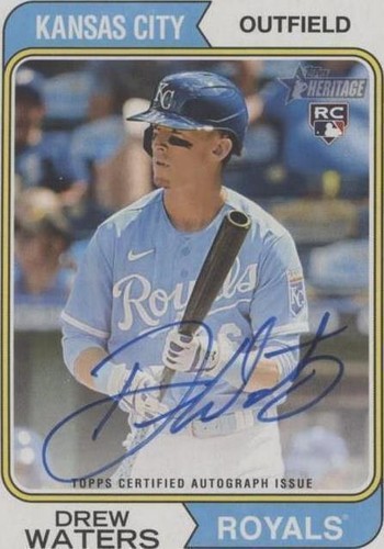 2023 Topps Heritage - Drew Waters #ROA-DW