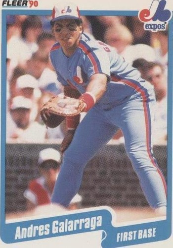 1990 Fleer - Andres Galarraga #345