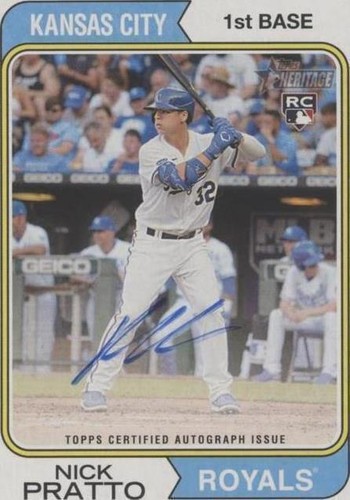 2023 Topps Heritage - Nick Pratto #ROA-NP