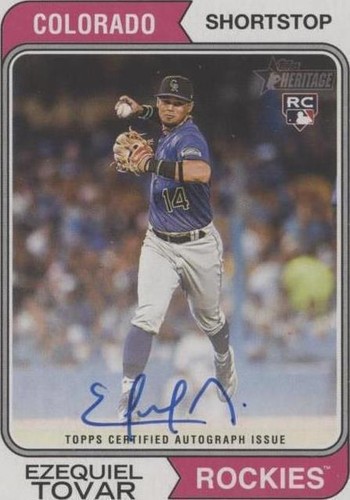 2023 Topps Heritage High Number - Ezequiel Tovar #ROA-ET