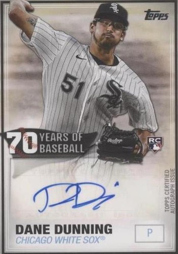 2021 Topps - Dane Dunning #70YA-DD