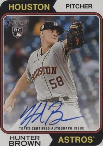 2023 Topps Heritage - Hunter Brown #ROA-HB